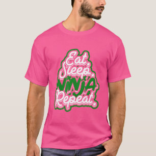 Camiseta Coma. Durma. Ninja. Repita. - Asia Kung Fu Fightin
