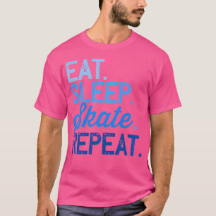 Camiseta Coma Durma Patinação Repita Patinação No Gelo Ou S