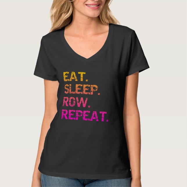 Camiseta Coma. Durma. Rema. Repita (Frente)