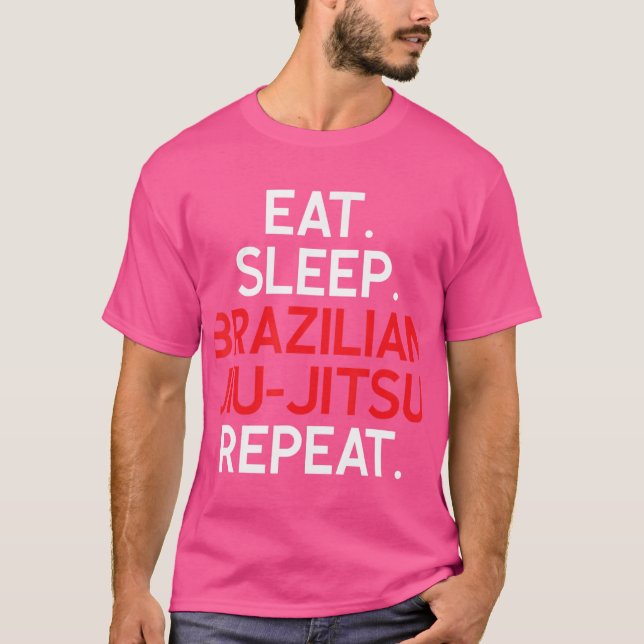 Camiseta Coma. Durma. Repito: Jiu-Jitsu. Jiu-Jitsu (Frente)