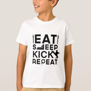 Camiseta Coma, durma, retroceda, repita presentes das artes