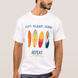 Camiseta Coma, Durma, Surfe, Repita - Vida de Praia