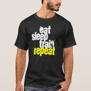 Camiseta Coma, durma, treine, repita os alunos