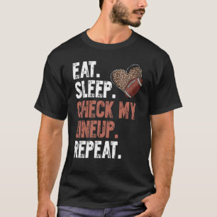 Camiseta Coma Durma Verifique Minha Escalação Repita Futebo