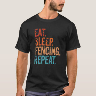 Camiseta Coma Esgrima De Sono Repete Esportes De Cerca De V