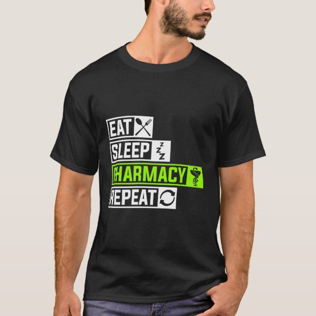 Camiseta Coma Farmácia do Sono Repetir Profissão Doc Sl (Frente)