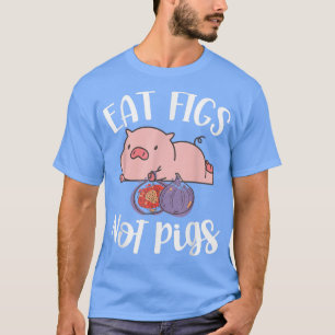 Camiseta Coma Figos Não Suínos Vegetariano Ir Vegan Veganis