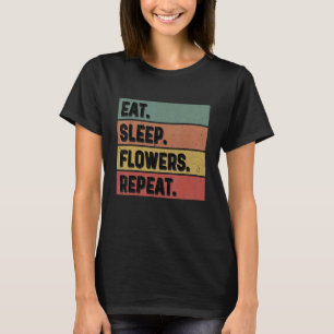 Camiseta Coma Flores Do Sono Repetir Plantas Botânicas De G