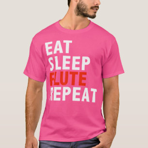 Camiseta Coma Flu De Orquestra Flutista Engraçada Repetista