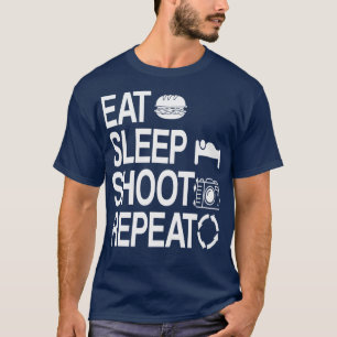 Camiseta Coma Fotografia de Repetição de Disparo