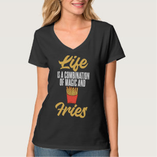 Camiseta Coma Fries Para Homens E Mulheres