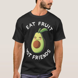 Camiseta Coma Fruta não é amiga Vegan Avocado