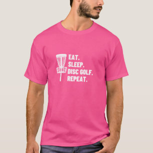 Camiseta Coma Golf do Disco Latente Repetir Jogador de Golf
