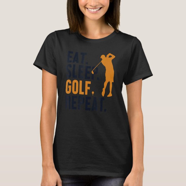 Camiseta Coma Golf Repente Jogador Pro Golfer Golfing Le (Frente)
