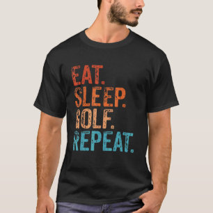 Camiseta Coma Golfe De Golfe Repete Vintage Golfe Golfe Gol