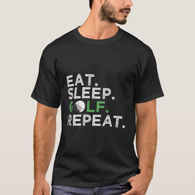 Camiseta Coma Golfe Dormindo Repete Golfe Golfado (Frente)