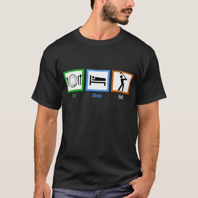 Camiseta Coma Golfe Engraçado Golfe (Frente)