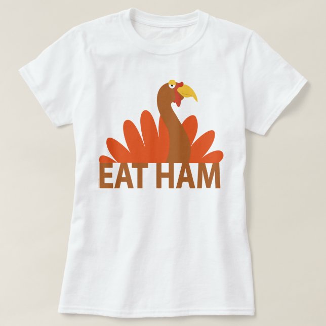 Camiseta Coma Ham Turquia T-Shirt (Frente do Design)