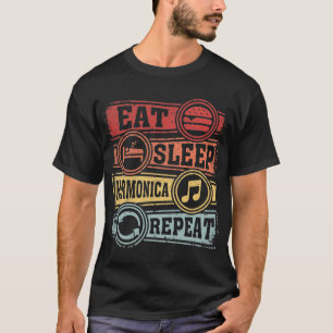 Camiseta Coma harmônica do sono Repetir