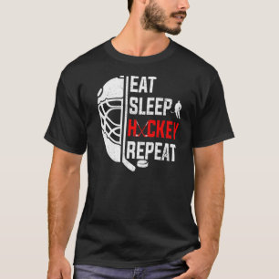 Camiseta Coma Hockey com Hóquei em Hóquei Repetidamente