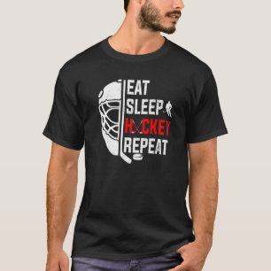 Camiseta Coma Hockey com Hóquei em Hóquei Repetidamente