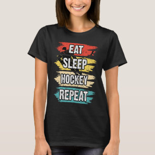 Camiseta Coma Hockey com Sono Repete Frisbee L Hockey Engra