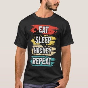 Camiseta Coma Hockey com Sono Repete Frisbee L Hockey Engra