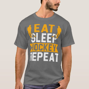 Camiseta Coma Hockey com Sono Repete Presente de Hockey Eng