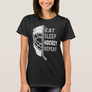 Camiseta Coma Hockey com Sono Repetidamente Amantes de Hóqu