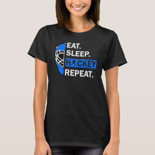 Camiseta Coma Homens de Hóquei Repetidamente em Sono Crianç