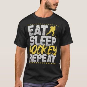 Camiseta Coma Hóquei em Campo de Sono Repete Hóquei em Gelo