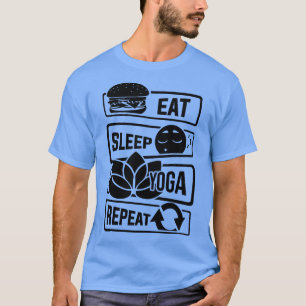 Camiseta Coma Ioga Repete Meditação Yoga Yoga Yogi Spirit