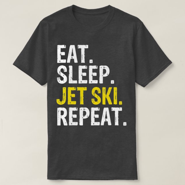 Camiseta Coma Jet Ski Repetir Esqui 1 (Frente do Design)