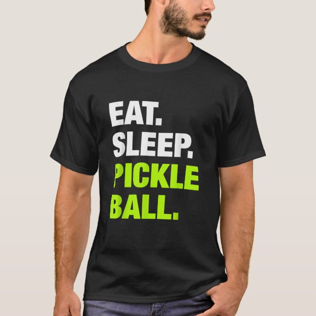 Camiseta Coma Jogador de Pickleball no Sono Repe (Frente)