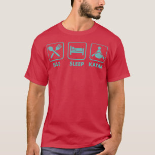 Camiseta Coma Kayak Simple FunnyWhitewater River Kayak