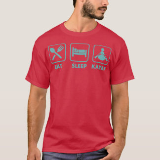 Camiseta Coma Kayak Simple FunnyWhitewater River Kayak