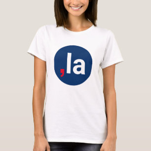 Camiseta Coma La kamala pronúncia engraçada azul vermelho