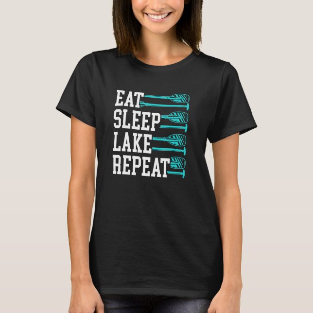 Camiseta Coma laca do sono Repetir remando (Frente)