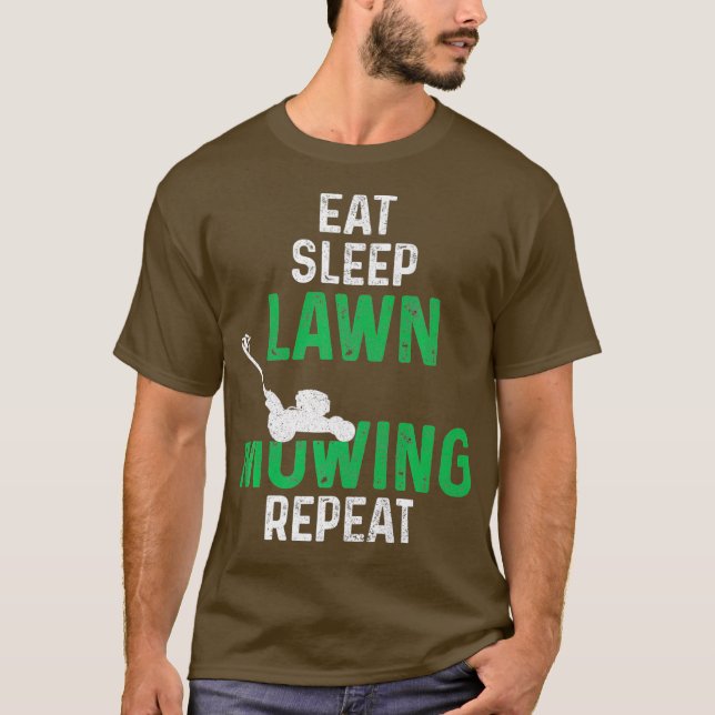 Camiseta Coma Lâmpada do Sono Remando Repetidamente Mower L (Frente)