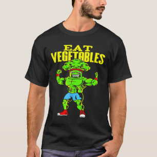 Camiseta Coma Legumes Brócolis Engraçado Fitness Forçaespor