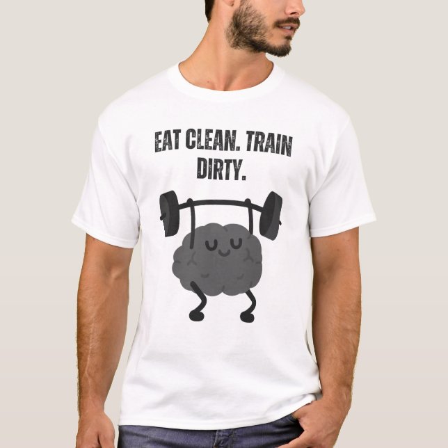 Camiseta Coma Limpo. Treine Sujo. (Frente)