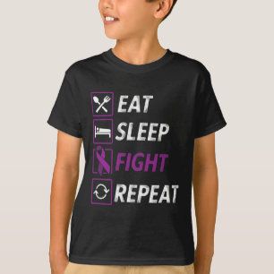 Camiseta Coma Luta Contra O Sono Repetir Fita Roxa Epilepsi