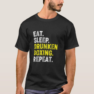 Camiseta Coma Mães chinesas Kung Fu para dormir bêbadas rep