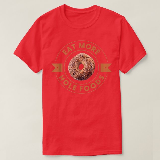 Camiseta Coma Mais Bolas De Comida De Buraco Tudo O Creme D (Frente do Design)