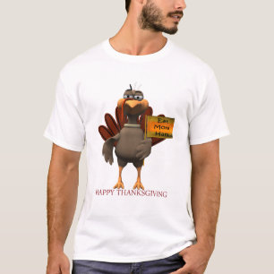 CAMISETA COMA MAIS CARNE, ACÇÃO DE GRAÇAS FELIZ
