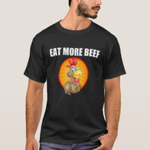 Camiseta Coma Mais Carne - Funky Chicken Diz Isso - Quem Co