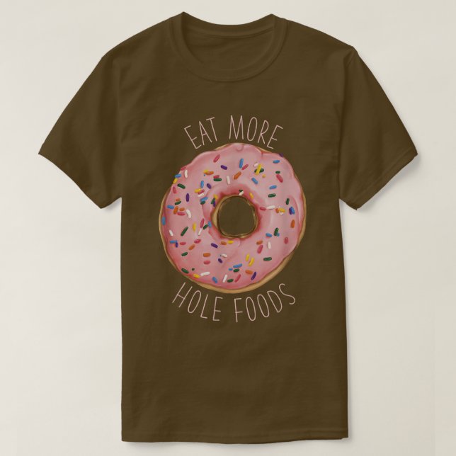 Camiseta Coma Mais Comidas Engraçadas Rosquinha  (Frente do Design)