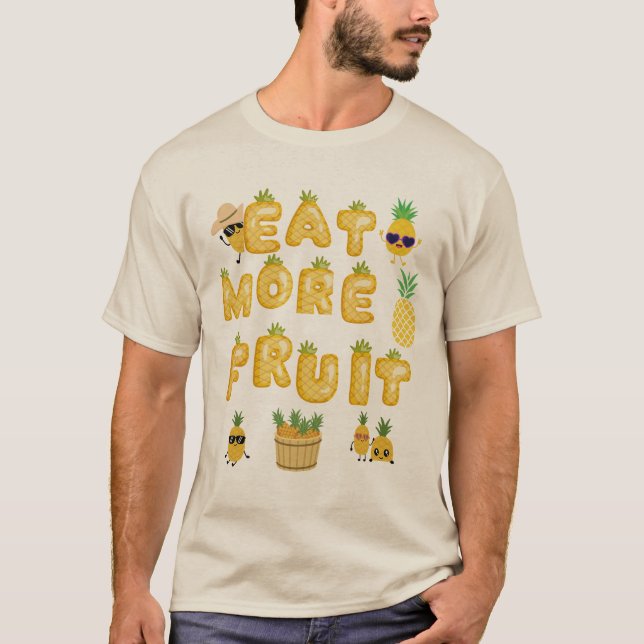 Camiseta Coma mais frutas seja feliz (Frente)
