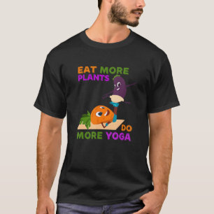 Camiseta Coma Mais Plantas Faça Mais Ioga Dia Mundial do Ve
