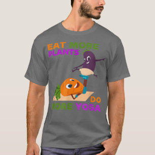 Camiseta Coma Mais Plantas Faz Mais Yoga Dia Mundial da Veg
